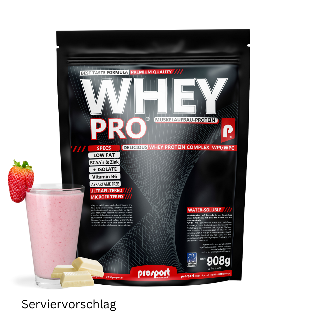 Prosport WHEY PRO ® 908g Beutel Strawberry White-Choc