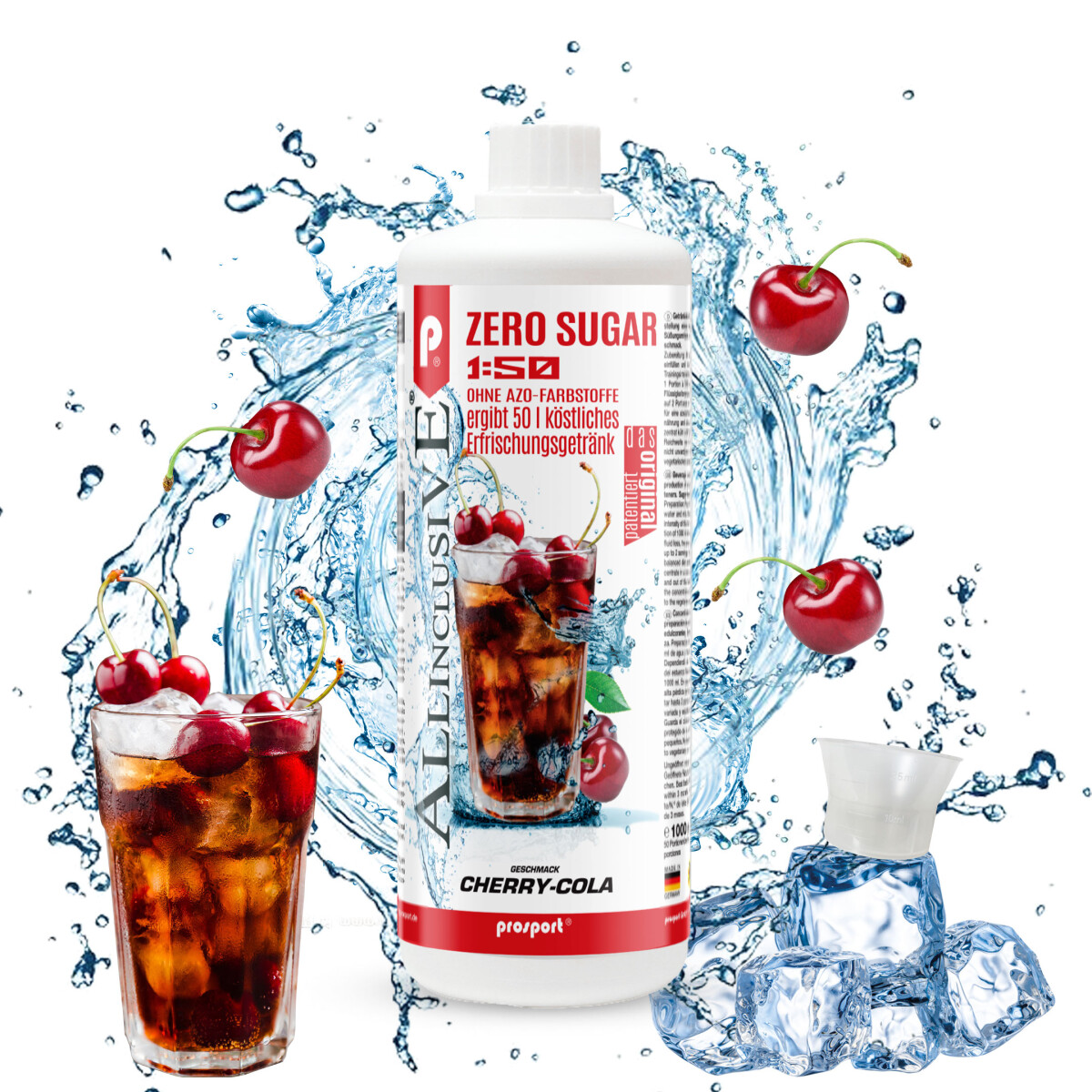Prosport ALLINCLUSIVE ® 1 Liter Flasche Cherry-Cola