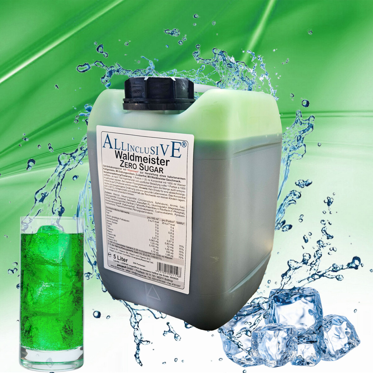 Prosport ALLINCLUSIVE ® 5 Liter Kanister Waldmeister