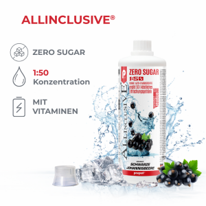Prosport ALLINCLUSIVE® 1 Liter Flasche Schwarze-Johannisbeere
