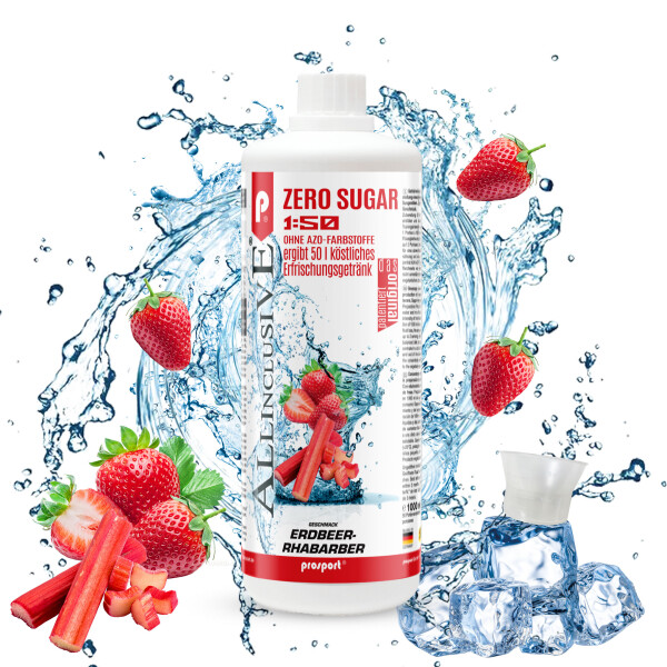 Prosport ALLINCLUSIVE ® 1 Liter Flasche Erdbeer-Rhabarber