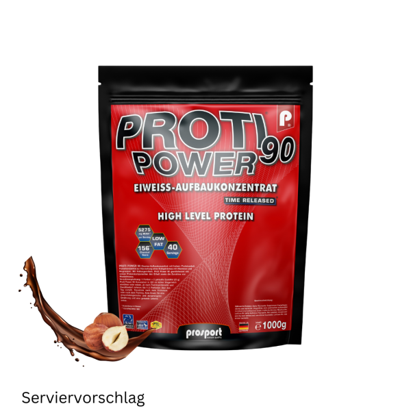 Prosport PROTI POWER ® 90  1000g Beutel Nusstraum