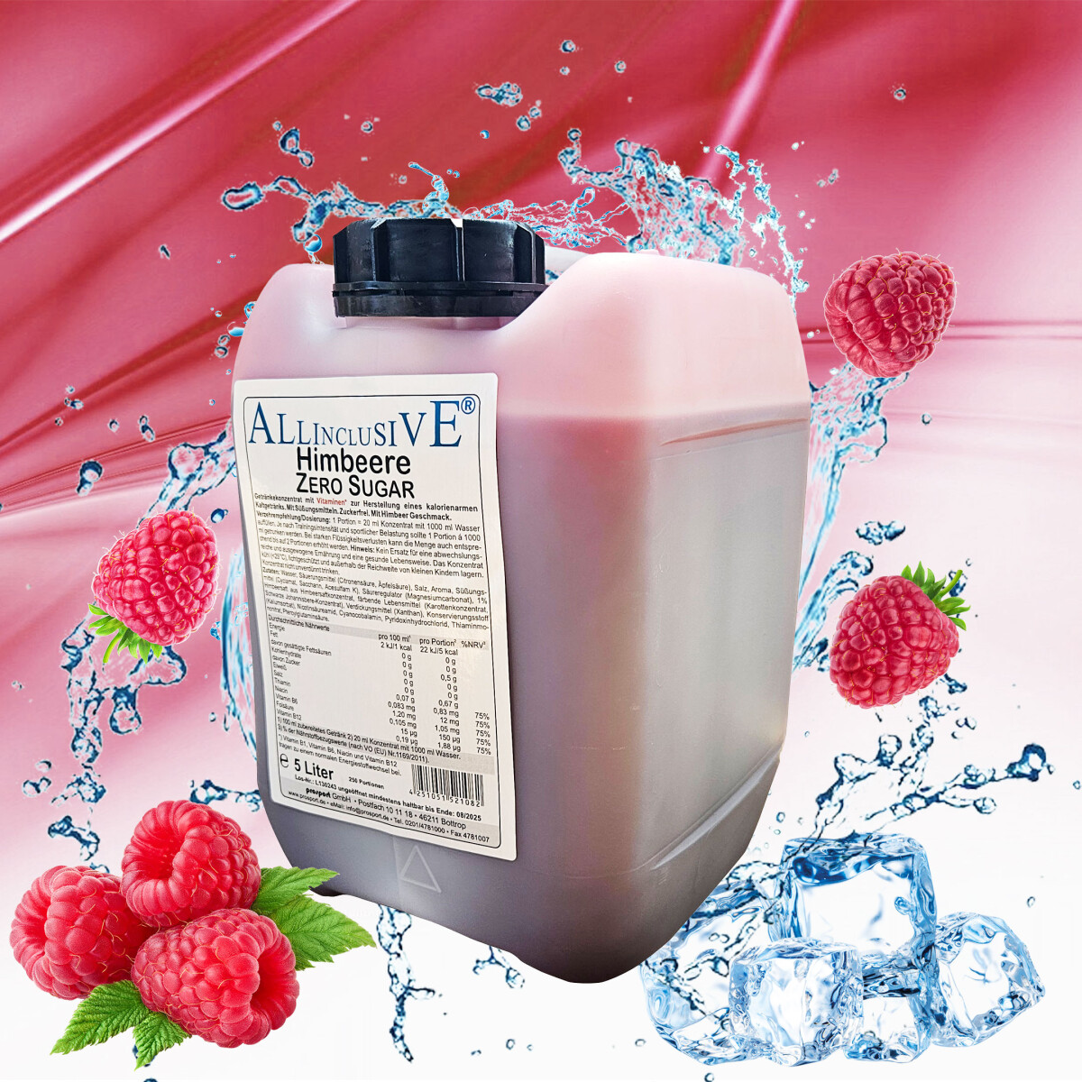 Prosport ALLINCLUSIVE® 5 Liter Kanister Himbeere