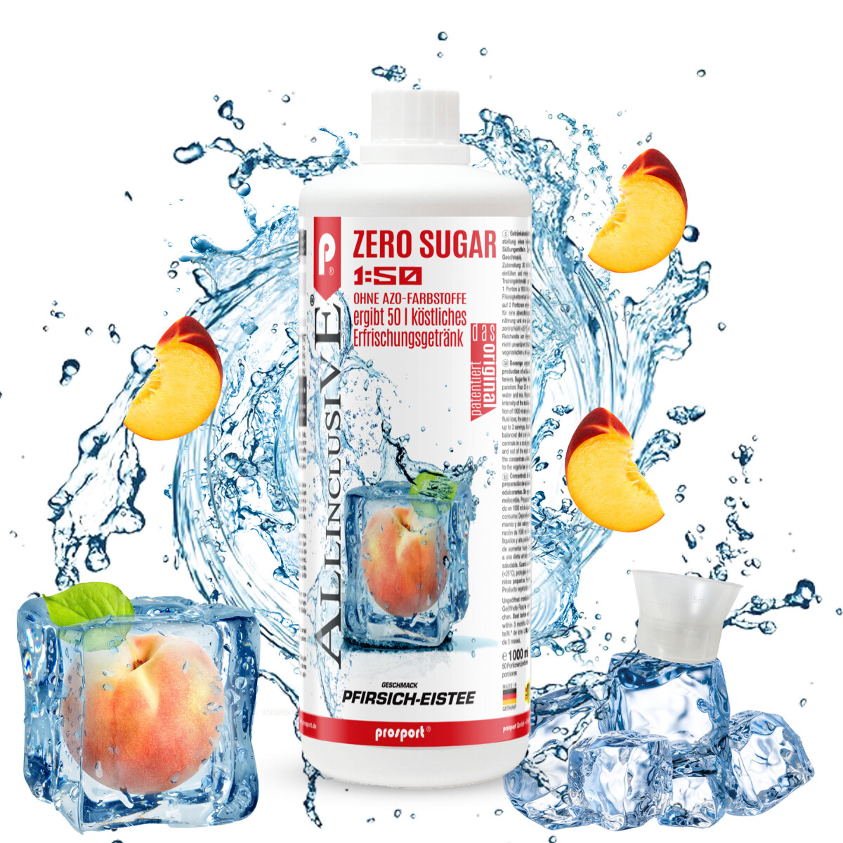 Prosport ALLINCLUSIVE ® 1 Liter Flasche Pfirsich-Eistee