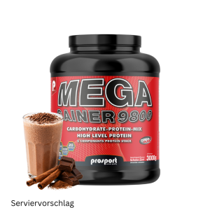 Prosport MEGA GAINER 9800 Schoko-Zimt, 3000g Dose