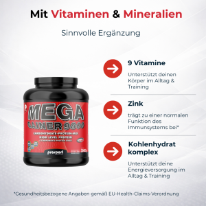 Prosport MEGA GAINER 9800 Schoko-Zimt, 3000g Dose