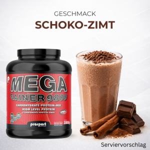 Prosport MEGA GAINER 9800 Schoko-Zimt, 3000g Dose