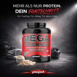 Prosport MEGA GAINER 9800 Schoko-Zimt, 3000g Dose