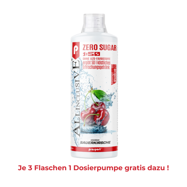 Prosport ALLINCLUSIVE® 1L Premium Getränkekonzentrat - ZERO SUGAR - mit Vitaminen