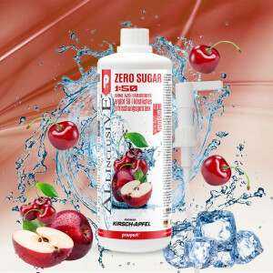 Prosport ALLINCLUSIVE® 1 Liter Flasche Kirsch-Apfel + Dosierpumpe