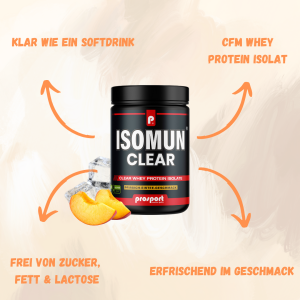 Prosport ISOMUN® CLEAR - Whey Isolat - Pfirsich-Eistee 400g Dose