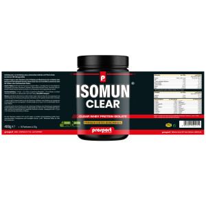 Prosport ISOMUN® CLEAR - Whey Isolat - Pfirsich-Eistee 400g Dose