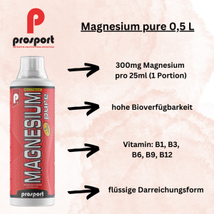 Prosport Magnesium Pure flüssig 0,5L Flasche