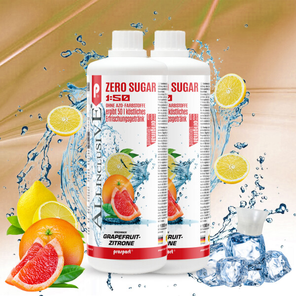Prosport ALLINCLUSIVE® 2x1 Liter Flasche Grapefruit-Zitrone