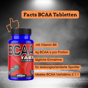 Prosport BCAA Kapseln, 120 Stück, g Dose