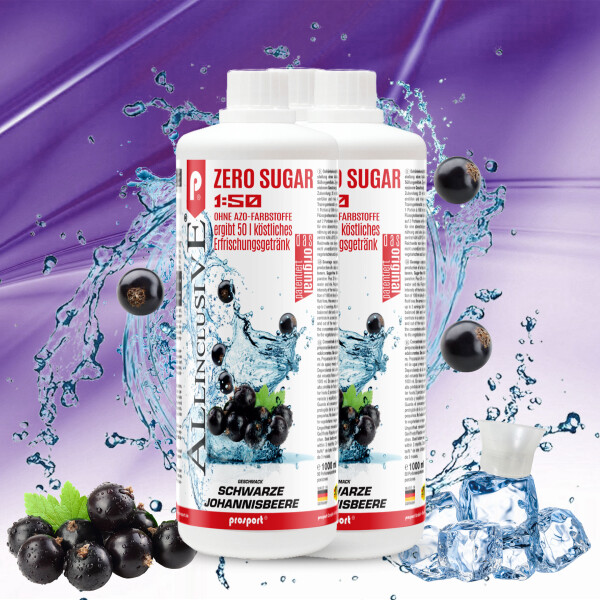 Prosport ALLINCLUSIVE® 2x1 Liter Flasche Schwarze-Johannisbeere