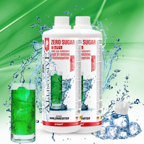 Prosport ALLINCLUSIVE® 2x1 Liter Flasche Waldmeister