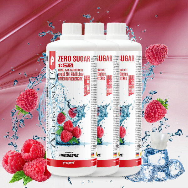 Prosport ALLINCLUSIVE® 3x1 Liter Flasche Himbeere
