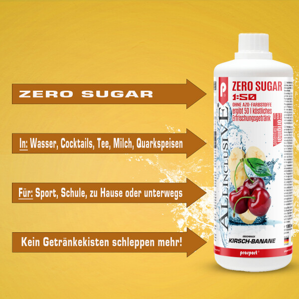 Prosport ALLINCLUSIVE® 3x1 Liter Flasche Kirsch-Banane