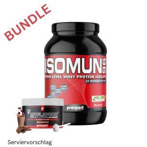Prosport ISOMUN® 96 Neutral - Whey Isolat - 1800g Dose + MyFlavour® Powder 150g Dose Milchschokolade