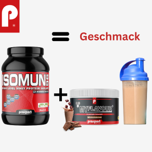 Prosport ISOMUN® 96 Neutral - Whey Isolat - 1800g Dose + MyFlavour® Powder 150g Dose Milchschokolade