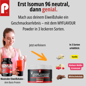 Prosport ISOMUN® 96 1800g Dose Neutral + MyFlavour ® Powder 150g Dose