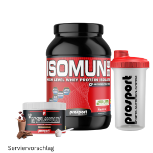 Prosport ISOMUN® 96 1800g Dose Neutral + MyFlavour ® Powder 150g Dose inkl. Shaker