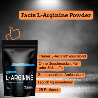 MuscleDome L-Arginine HCL Powder 500g Zipp-Beutel