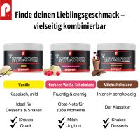 MuscleDome Whey Protein Neutral 1000g Beutel + MyFlavour® Powder 150g Dose