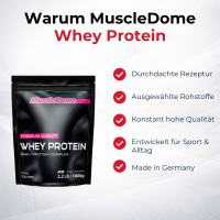 MuscleDome Whey Protein Neutral 1000g Beutel + MyFlavour® Powder 150g Dose