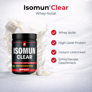 Prosport ISOMUN® CLEAR - Whey Isolat - Laktosefrei + Zuckerfrei - 400g Dose