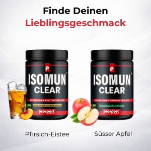 Prosport ISOMUN® CLEAR - Whey Isolat - Laktosefrei + Zuckerfrei - 400g Dose