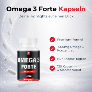 Prosport Omega 3 Forte Kapseln, 120 Stück