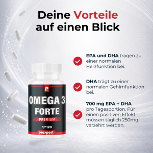 Prosport Omega 3 Forte Kapseln, 120 Stück