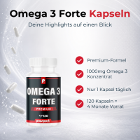 Prosport Omega 3 Forte Kapseln, 120 Stück
