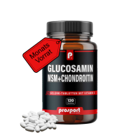 Prosport Glucosamin MSM Gelenk-Tabletten mit Vitamin C, 120 Stück