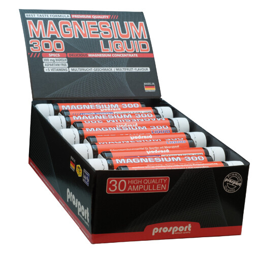 Prosport Magnesium 300 LIQUID 750ml 30 Trinkampullen...