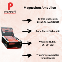 Prosport Magnesium 300 LIQUID 750ml 30 Trinkampullen á 25ml