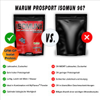 Prosport ISOMUN® 96 - CFM-CP Whey Isolat Laktose frei - 750g Beutel Neutral