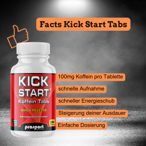 Prosport KICK START® Koffein Tabs 200 Stück Dose 140g