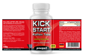 Prosport KICK START® Koffein Tabs 200 Stück Dose 140g
